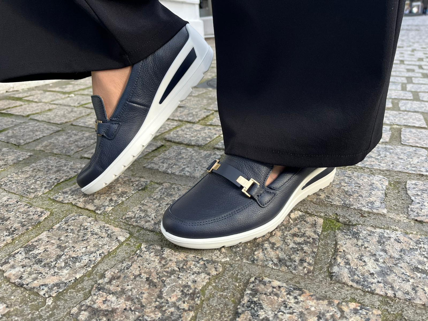 Ara 12-50630 02 Zurich 2.0 H Fit Navy Blue Slip On Shoes