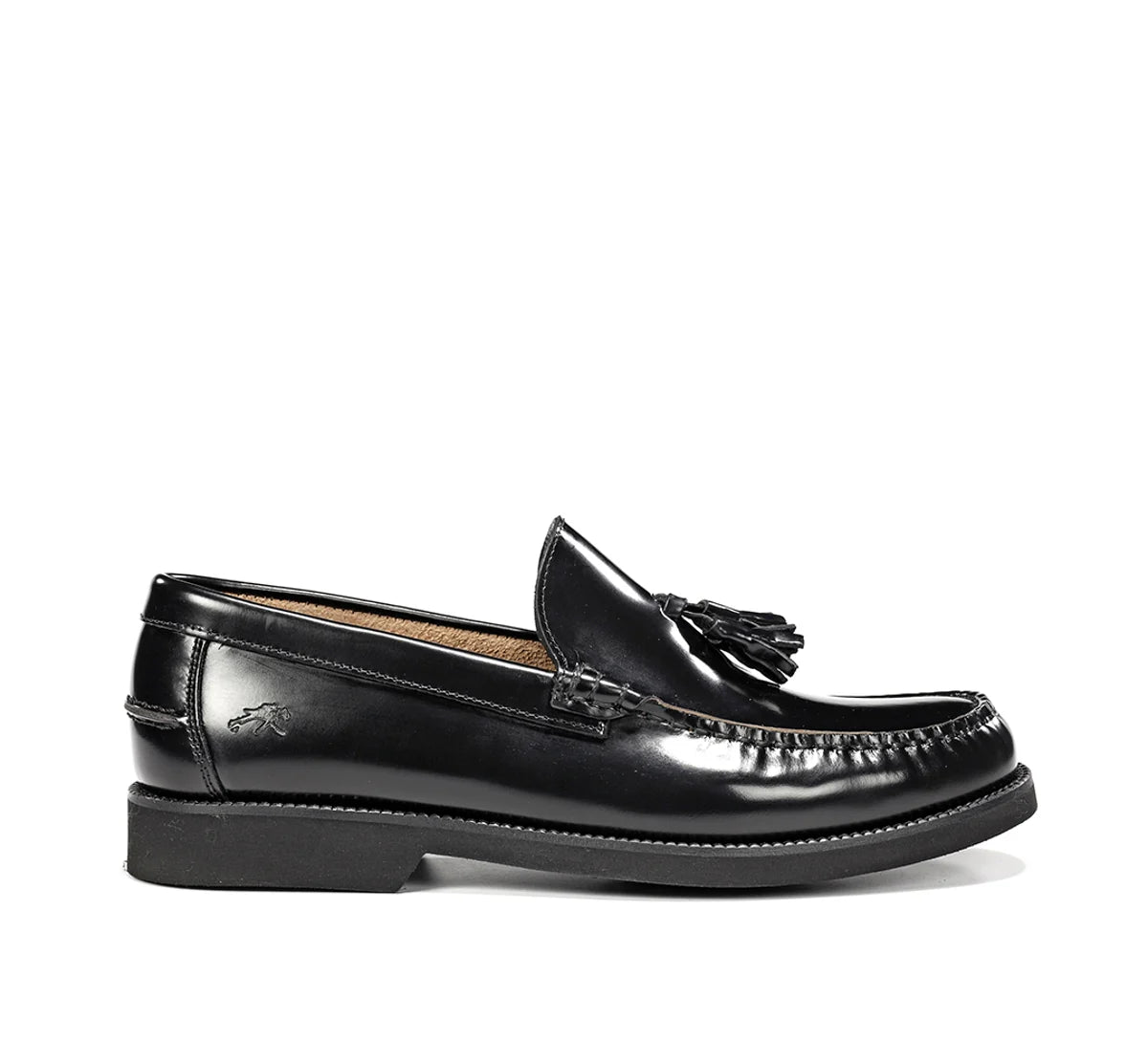 Fluchos F0049 Florentick Black Slip On Loafers