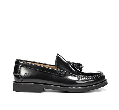 Fluchos F0049 Florentick Black Slip On Loafers