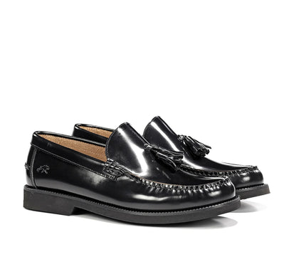 Fluchos F0049 Florentick Black Slip On Loafers