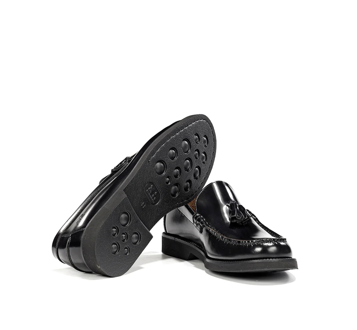 Fluchos F0049 Florentick Black Slip On Loafers