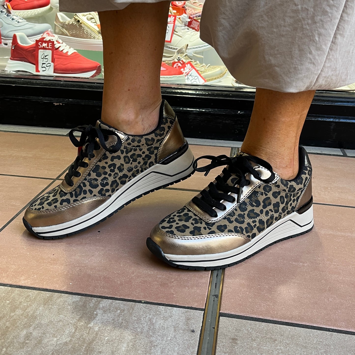 s.Oliver 5-23613-45-907 Leopard Trainers