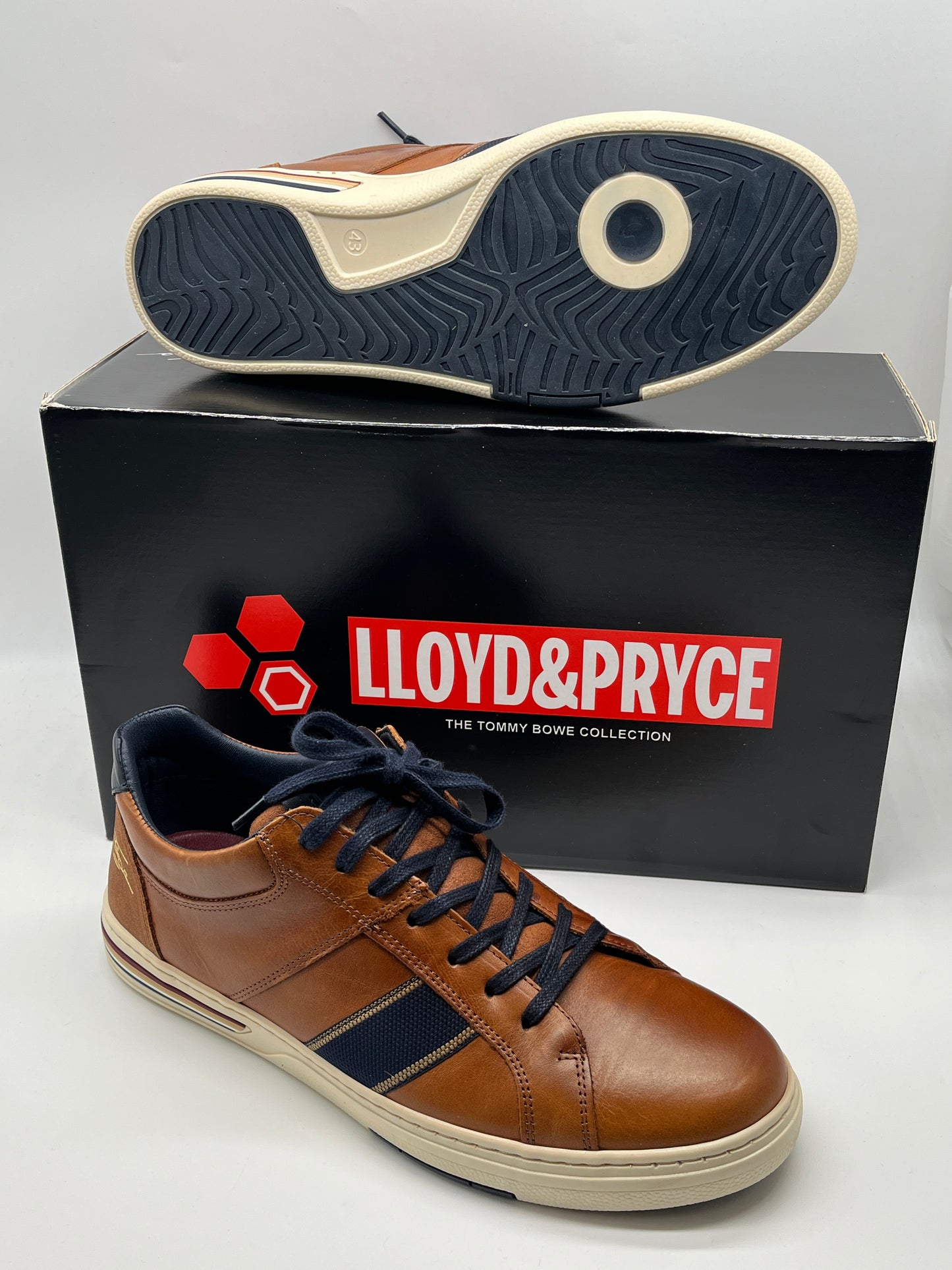 Lloyd and Pryce Cima Umber Belt Tan Combi Trainers