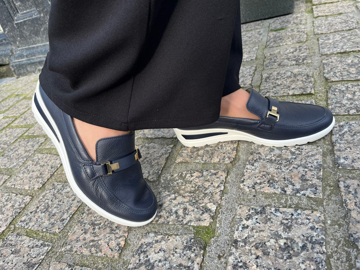Ara 12-50630 02 Zurich 2.0 H Fit Navy Blue Slip On Shoes
