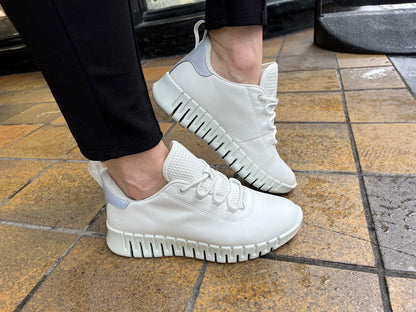 Ecco 218203 60718 Gruuv White/Light Grey Sneaker