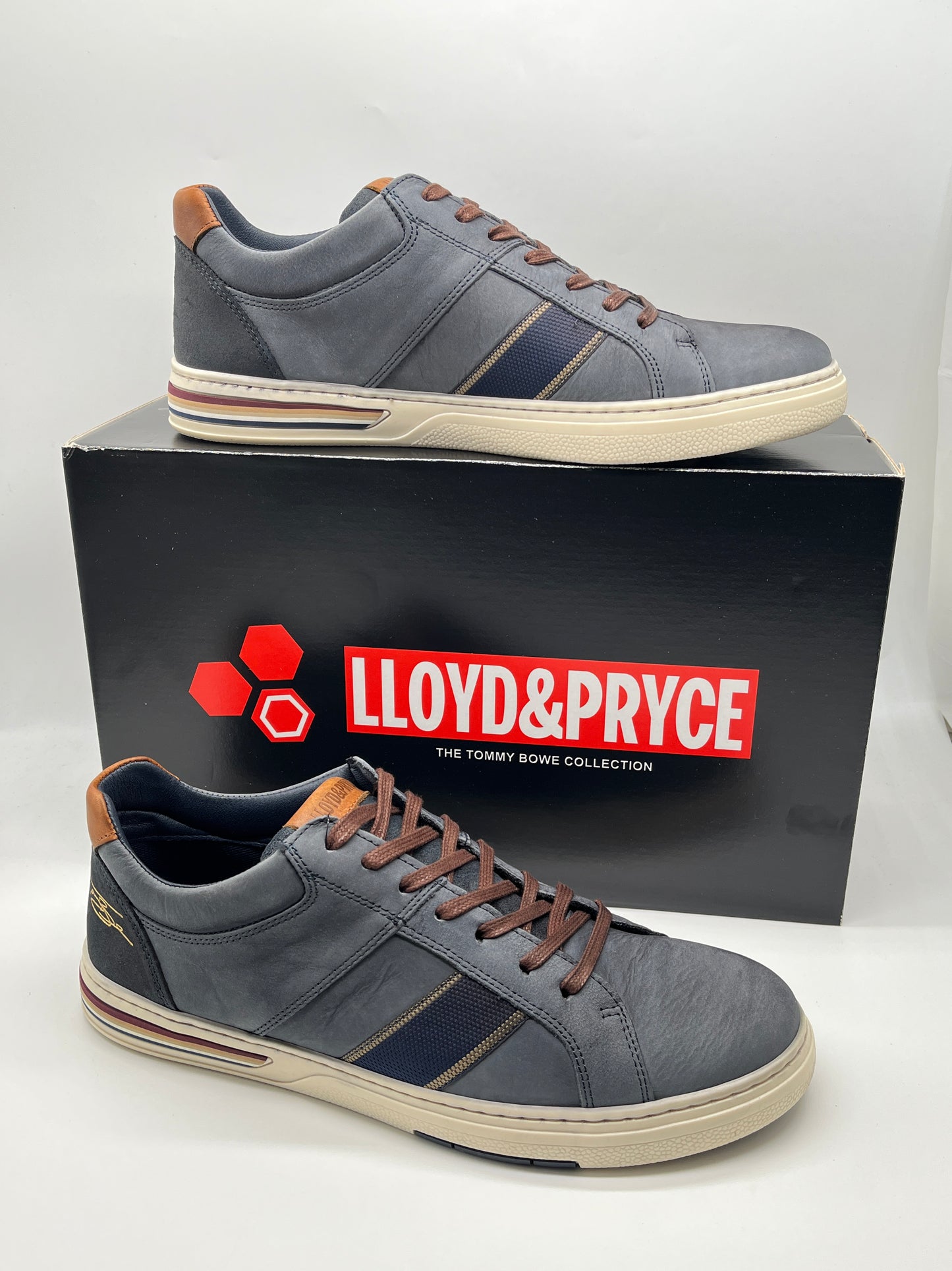 Lloyd and Pryce Cima Storm Belt Navy Combi Trainers