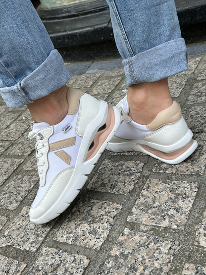 Callaghan 45825 White & Peach Sneakers