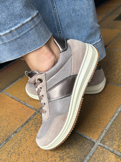 Ara 12-25532 15 Osaka 3.0 Beige Cashmere H Fit Trainers