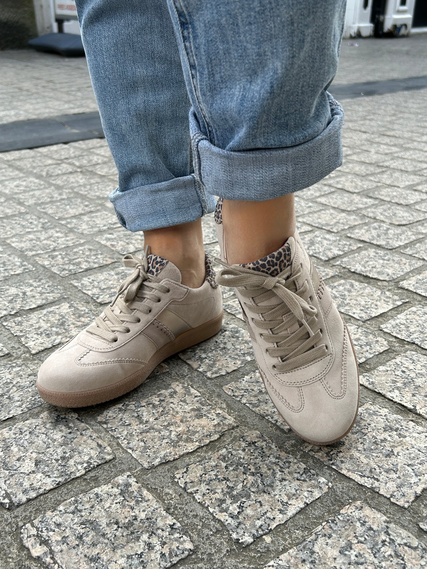 Gabor 83.301.13 Oak & Leopard Combi F Fit Trainers