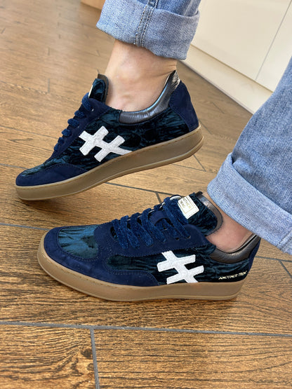 Another Trend A0348527 Baby Silk+Terciopelo Navy Blue Trainers