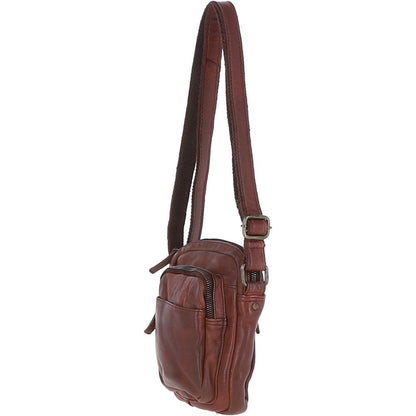 Ashwood Leather Fin Leather Brandy Small Body Bag