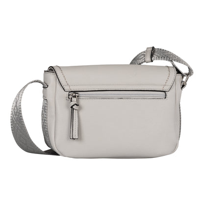 Gabor 011548 Aileen Light Grey Flap Bag with Top Zip