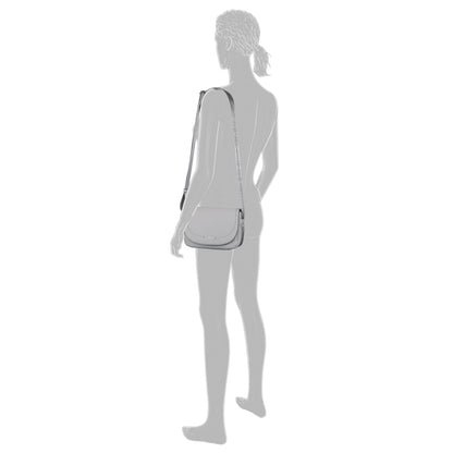 Gabor 011548 Aileen Light Grey Flap Bag with Top Zip