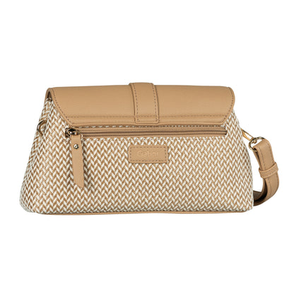 Gabor 011627 Sahar Mixed Beige Flap M Bag