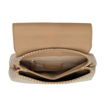 Gabor 011627 Sahar Mixed Beige Flap M Bag