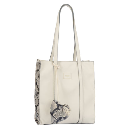 Gabor 012427 Elfie Luxe Snake Beige Zip Tote Bag