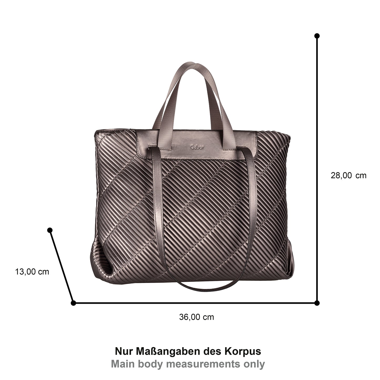 Gabor 012042 Finley Old Silver Handbag