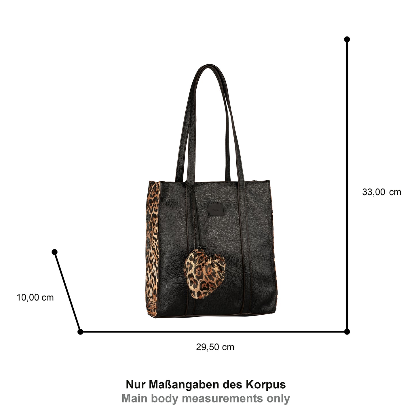 Gabor 012146 Elfie Luxe Leo Black Handbag