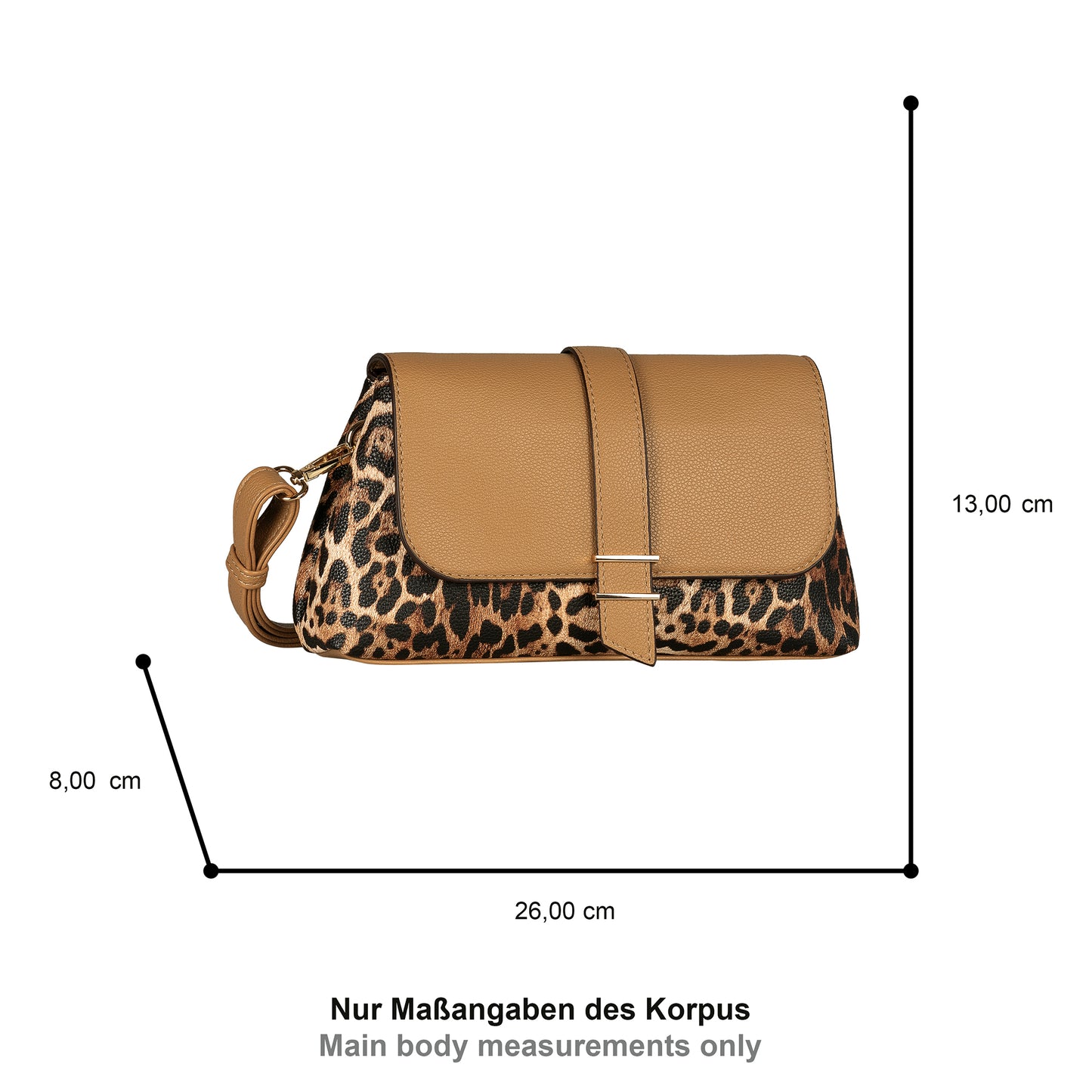 Gabor 012046 Sahar Mixed Leopard Handbag