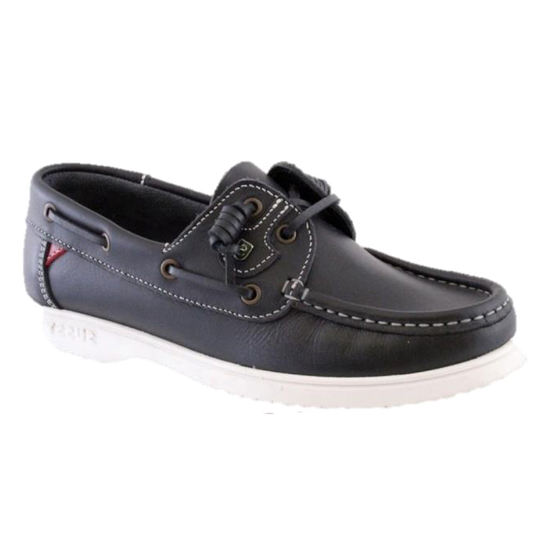 Susst Gaby-WS Navy Leather School Shoes