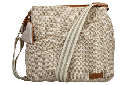 Rieker H1004-62 Beige & Pale Gold Handbag