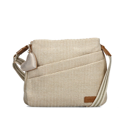 Rieker H1004-62 Beige & Pale Gold Handbag