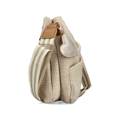 Rieker H1004-62 Beige & Pale Gold Handbag
