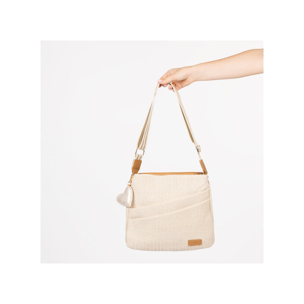 Rieker H1004-62 Beige & Pale Gold Handbag