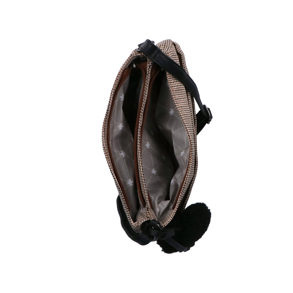 Rieker H1005-90 Beige & Black Handbag