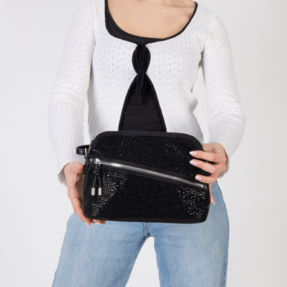 Rieker H1031-91 Black Cross Body Bag