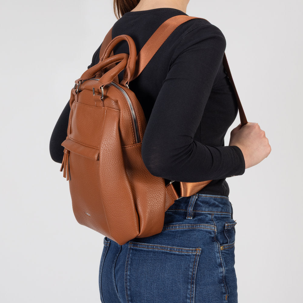 Rieker H1050-22 Cognac Tan Backpack