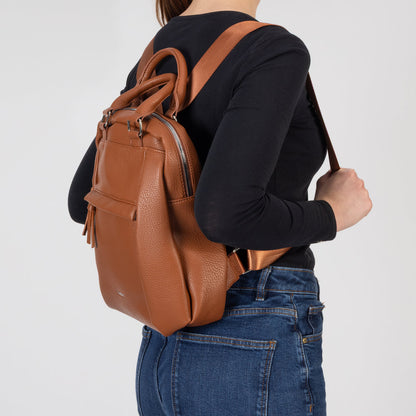 Rieker H1050-22 Cognac Tan Backpack