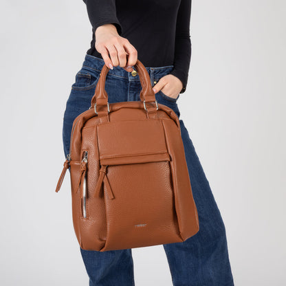 Rieker H1050-22 Cognac Tan Backpack