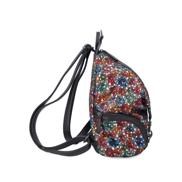 Rieker H1055-94 Black Multi Dot Backpack