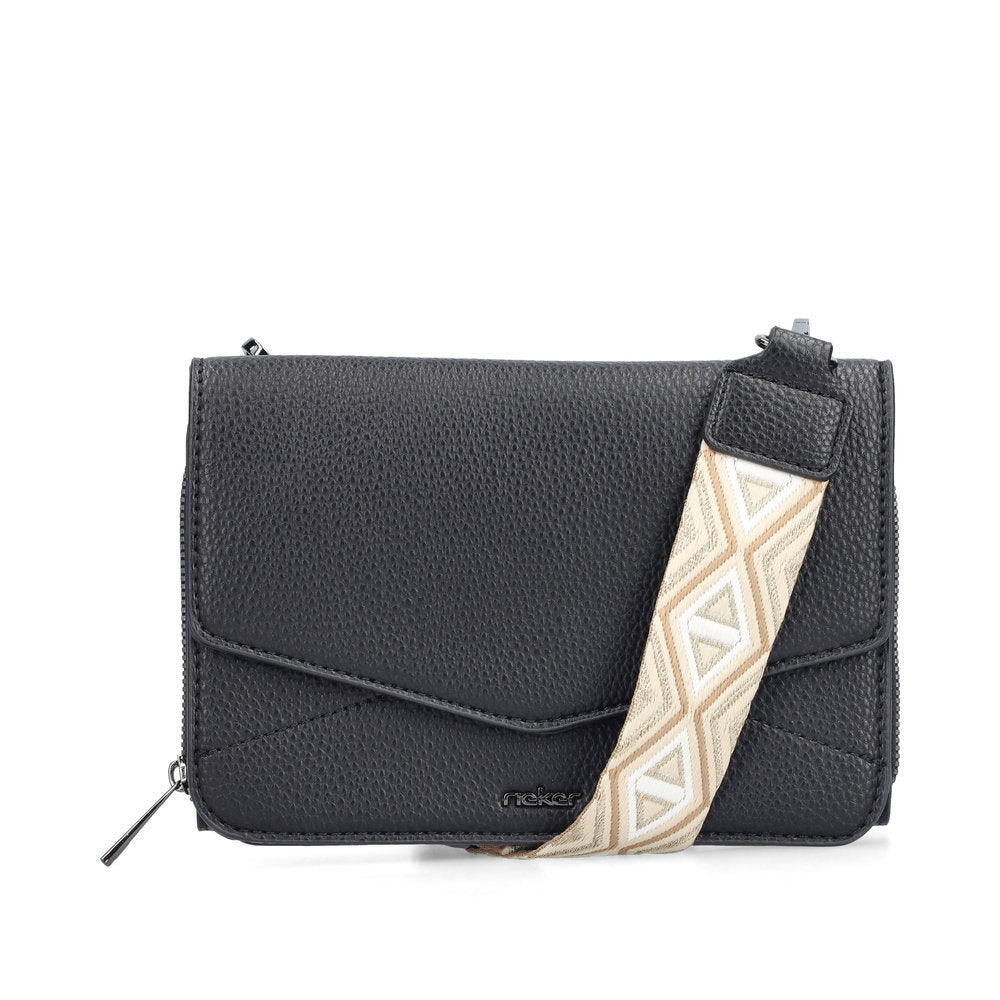 Rieker H1125-00 Black Cross Body Bag