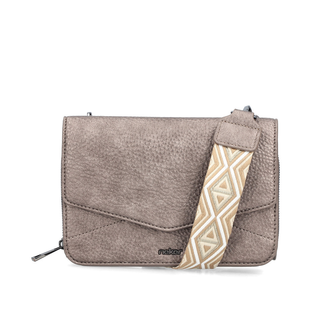 Rieker H1125-90 Antique Silver Cross Body Bag