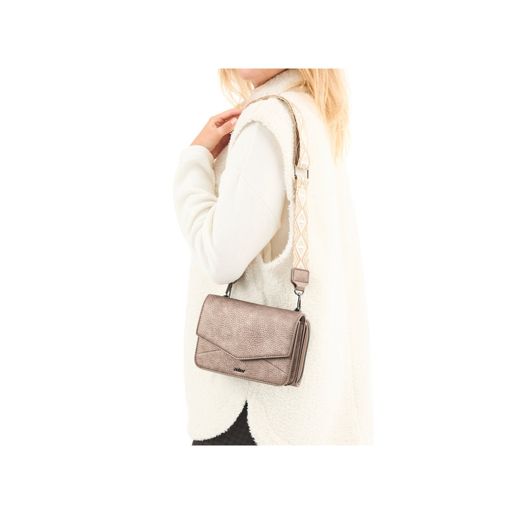 Rieker H1125-90 Antique Silver Cross Body Bag