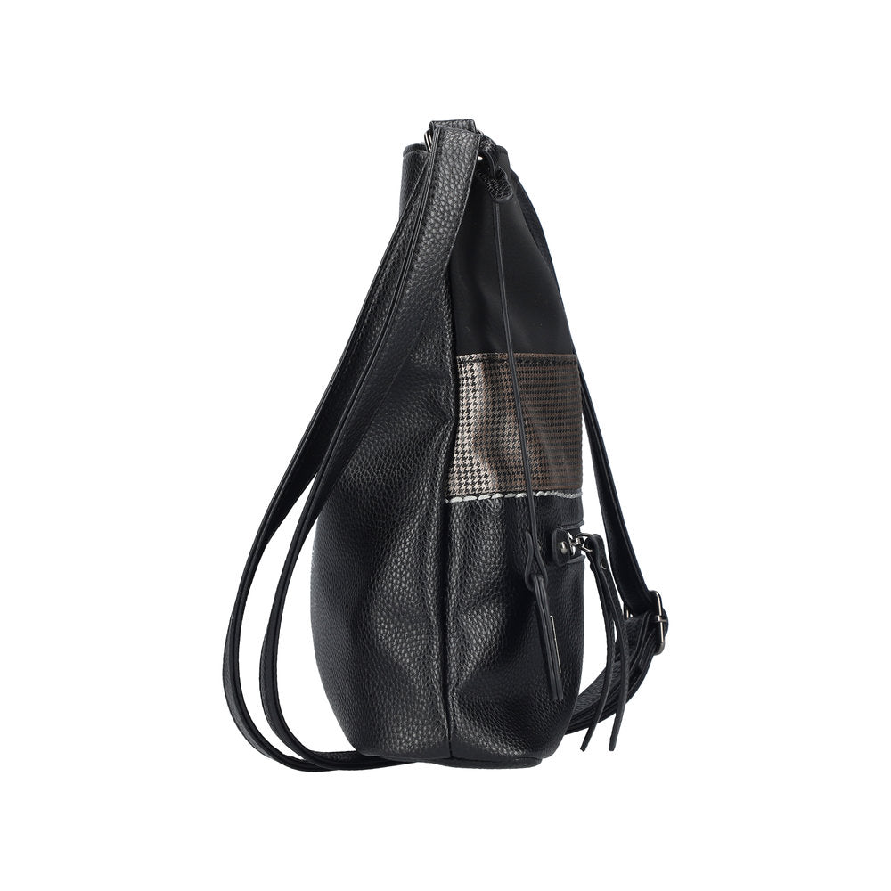 Rieker H1301-90 Black & Stone Combi Handbag