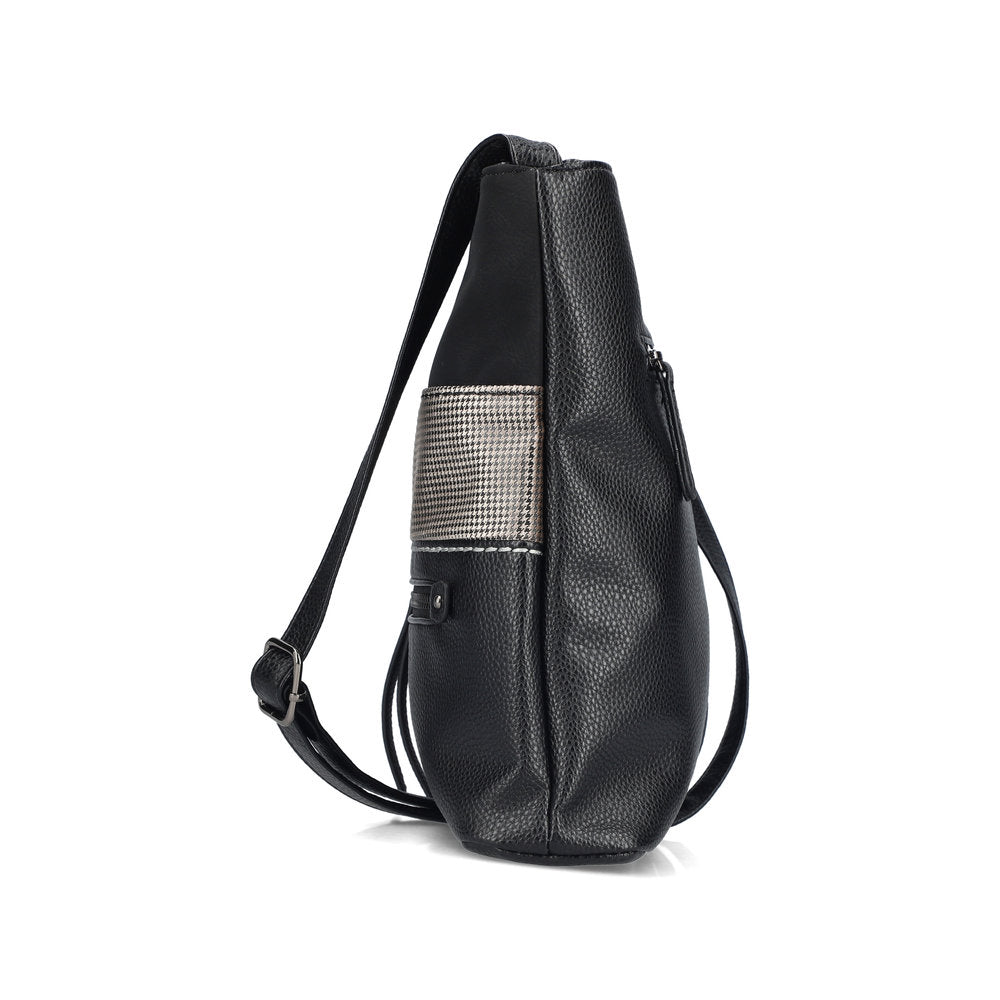 Rieker H1301-90 Black & Stone Combi Handbag
