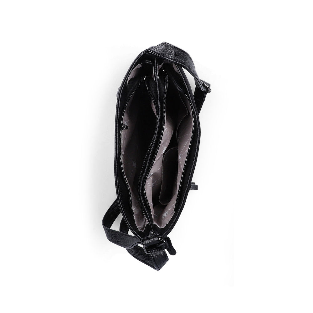 Rieker H1301-90 Black & Stone Combi Handbag