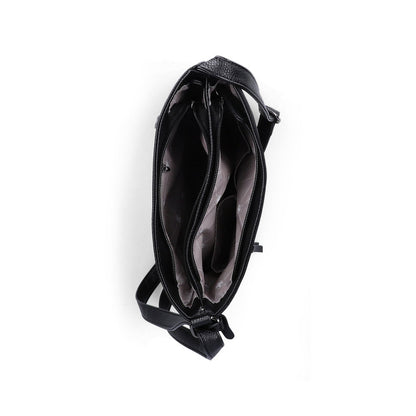 Rieker H1301-90 Black & Stone Combi Handbag