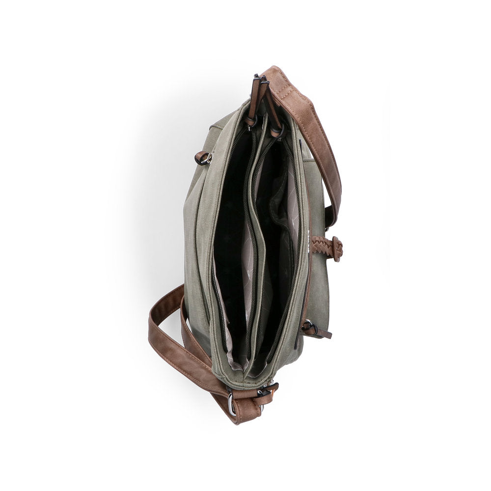 Rieker H1340-54 Khaki & Brown Handbag