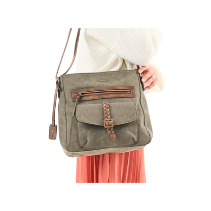 Rieker H1340-54 Khaki & Brown Handbag
