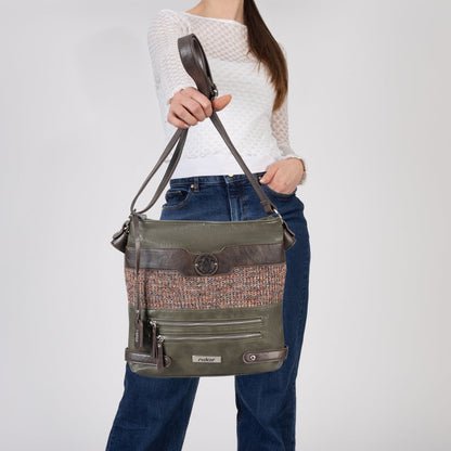 Rieker H1346-35 Green Multi Handbag