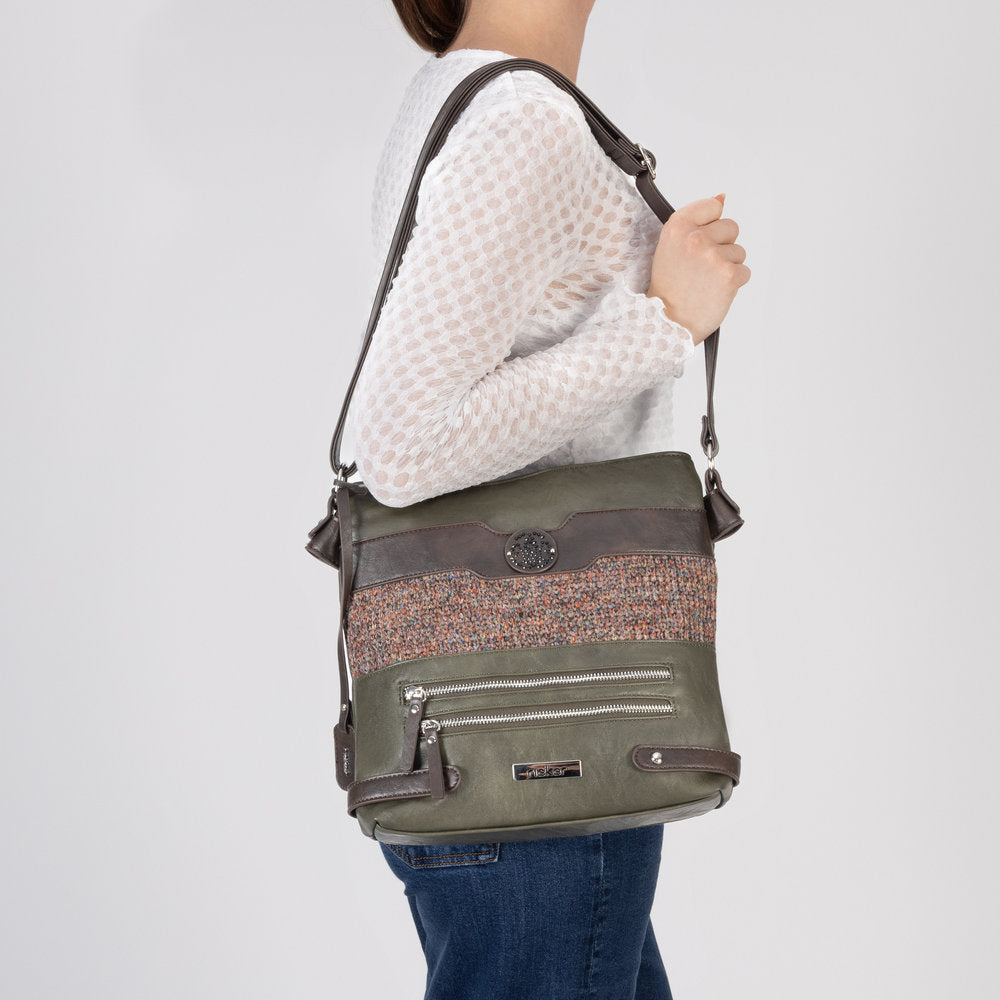 Rieker H1346-35 Green Multi Handbag