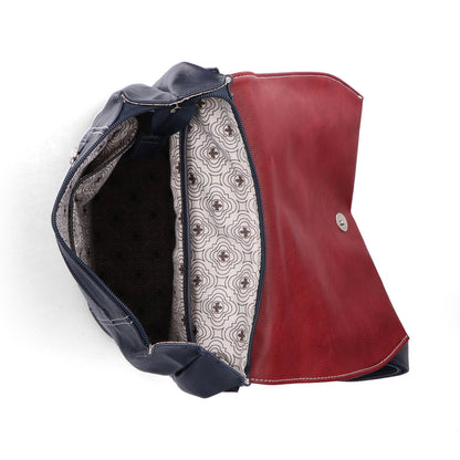 Rieker H1357-14 Navy & Wine Backpack