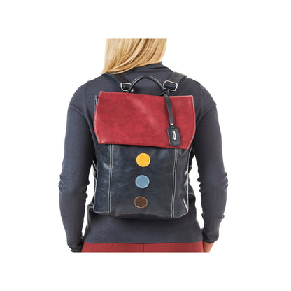 Rieker H1357-14 Navy & Wine Backpack