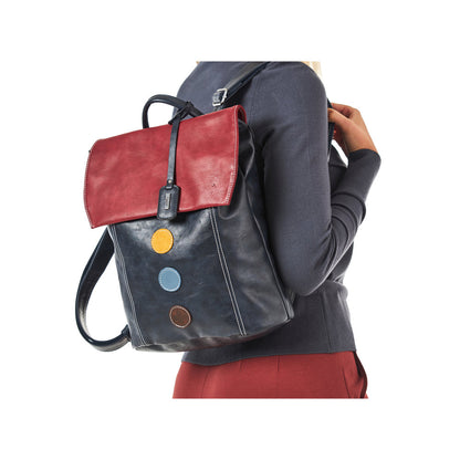 Rieker H1357-14 Navy & Wine Backpack