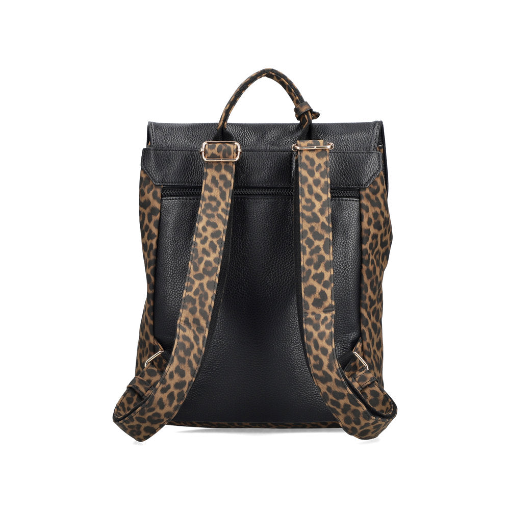 Rieker H1357-24 Leopard Brown & Black Backpack