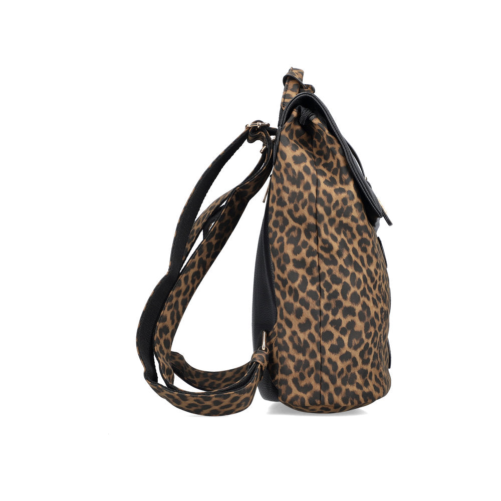 Rieker H1357-24 Leopard Brown & Black Backpack